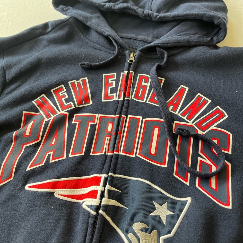 NFL Navy Hoodie with Red and White Logo